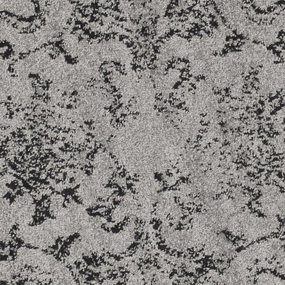 SAFAVIEH Adirondack Collection Area Rug - 4' Round, Grey & Black, Distressed Vintage Floral Design, Non-Shedding & Easy to Clean, Ideal for Living Room, Bedroom, Dining Space (ADR109B)