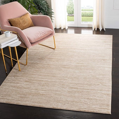 SAFAVIEH Vision Collection Accent Rug - 2'2" x 4', Creme, Modern Ombre Tonal Chic Design, Non-Shedding & Easy Care, Ideal for High Traffic Areas in Entryway, Living Room, Bedroom (VSN606F)