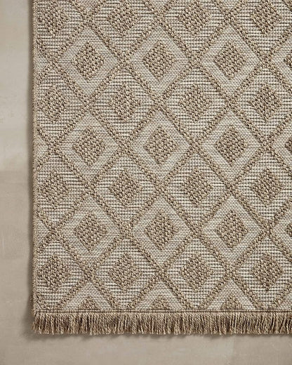 Loloi Dawn Collection Indoor/Outdoor DAW-07 Light Brown 2'-3" x 7'-7" Runner Rug