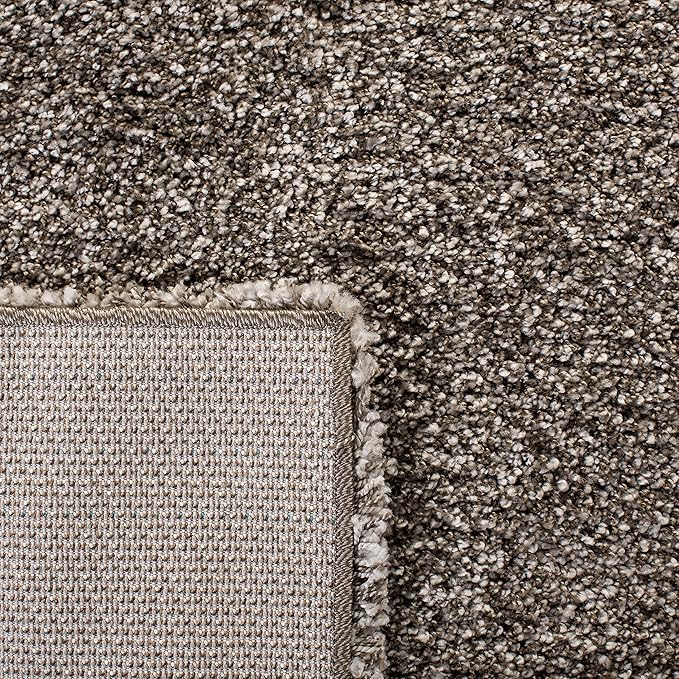 SAFAVIEH Milan Shag Collection Runner Rug - 2' x 10', Grey, Solid Design, Non-Shedding & Easy Care, 2-inch Thick Ideal for High Traffic Areas in Living Room, Bedroom (SG180-8080)