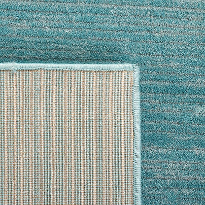 SAFAVIEH Vision Collection Runner Rug - 2'2" x 16', Aqua, Modern Ombre Design, Non-Shedding & Easy to Clean, Ideal for Foyer, Hallway, Bedroom (VSN606B)