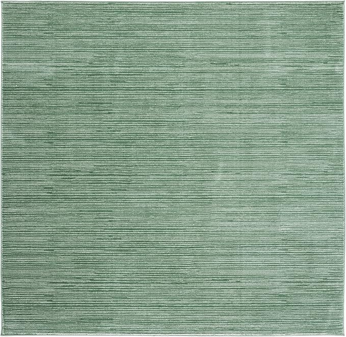 SAFAVIEH Vision Collection Accent Rug - 3' Square, Light Green, Modern Ombre Design, Non-Shedding & Easy to Clean, Ideal for Foyer, Entryway, Bedroom, Accent Space (VSN606X)