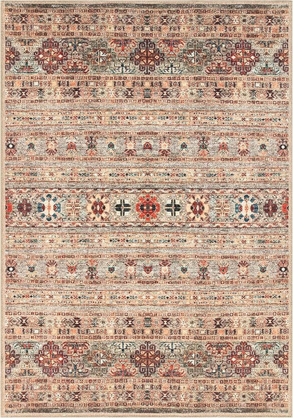 Keen Home Design 9x12 Rug - Machine Washable Area Rug with Non-Slip Backing, Ideal for Living Room, Dining Room, Bedroom - Vintage, Easy Clean, Durable, Low Pile Rug - (9' x 12')