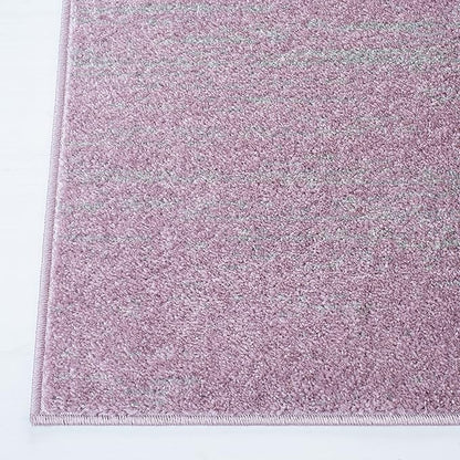 SAFAVIEH Adirondack Collection Area Rug - 6'7" Round, Purple & Green, Modern Ombre Design, Non Shedding & Easy to Clean, Ideal for Living Room, Bedroom, Office, Dining Space (ADR113V)