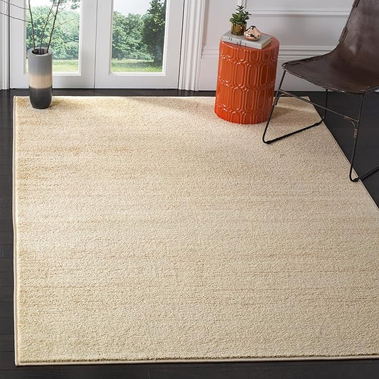 SAFAVIEH Adirondack Collection Area Rug - 3' Square, Champagne & Cream, Modern Ombre Design, Non Shedding & Easy to Clean, Ideal for Living Room, Bedroom, Office, Dining Space (ADR113W)