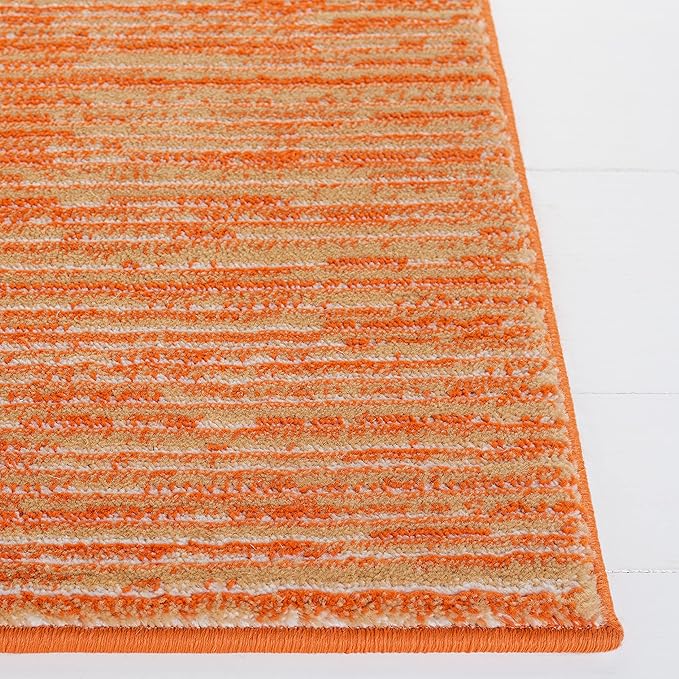 SAFAVIEH Vision Collection Runner Rug - 2'2" x 8', Orange, Modern Ombre Design, Non-Shedding & Easy to Clean, Ideal for Entryway, Foyer, Bedroom, Hallway (VSN606P)