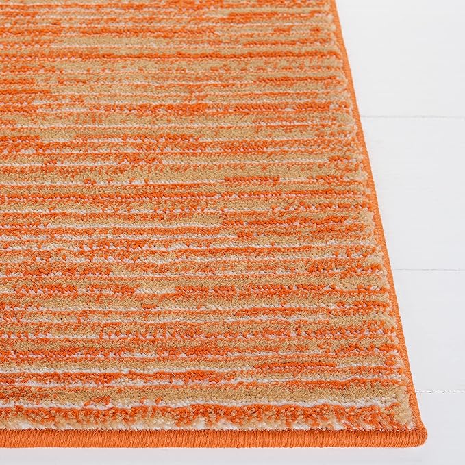 SAFAVIEH Vision Collection Runner Rug - 2'2" x 6', Orange, Modern Ombre Design, Non-Shedding & Easy to Clean, Ideal for Entryway, Foyer, Bedroom (VSN606P)