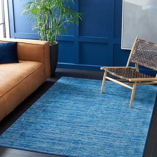 SAFAVIEH Area Rug 6x9 - Vision Collection - Blue, Modern Ombre Design, Non-Shedding & Easy to Clean, Ideal for Living Room, Bedroom, Dining Space (VSN606M)