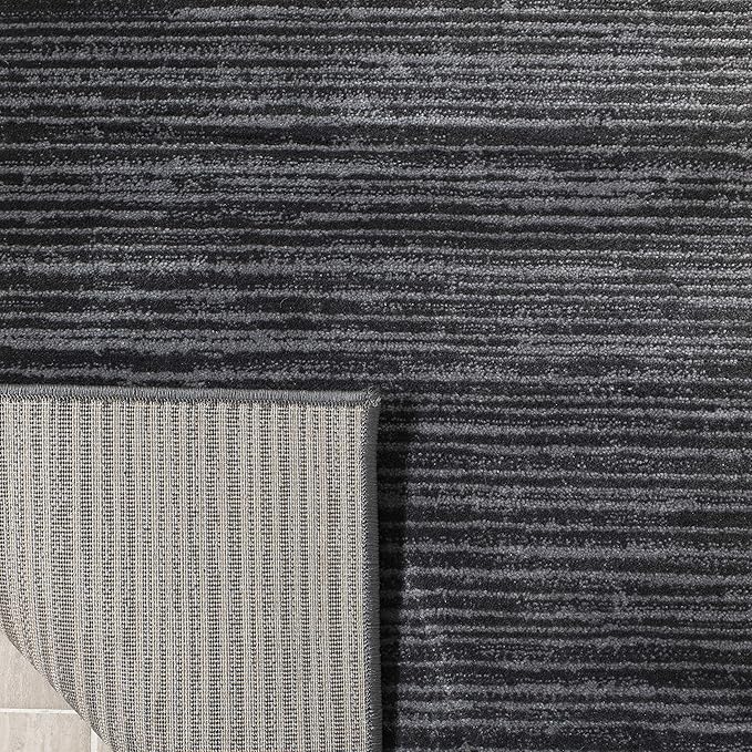 SAFAVIEH Vision Collection Area Rug - 5' Square, Grey, Modern Ombre Design, Non-Shedding & Easy to Clean, Ideal for Living Room, Bedroom, Dining Space (VSN606D)
