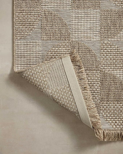 Loloi Dawn Collection Indoor/Outdoor DAW-08 Beige 3'-9" x 5'-9" Accent Rug