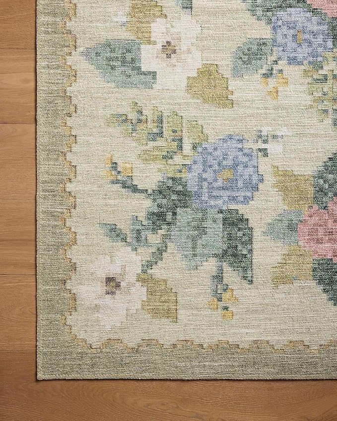 Loloi Rifle Paper Co. Rosa Collection RSA-02 Cream/Multi 8'-4" x 11'-6" Area Rug