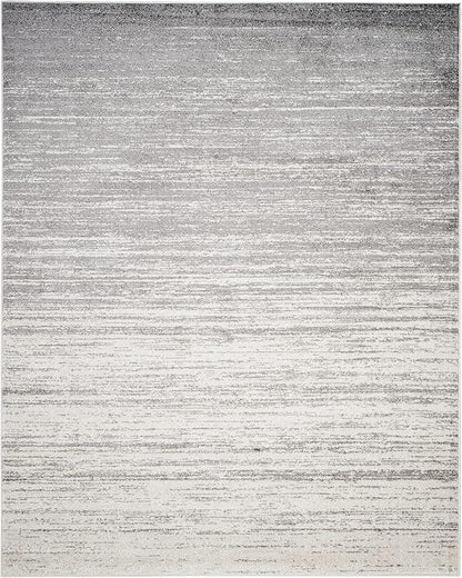 SAFAVIEH Area Rug 9x12 - Adirondack Collection - Large - Ivory & Silver, Modern Ombre Design, Non Shedding & Easy to Clean, Ideal for Living Room, Bedroom, Office, Dining Space (ADR113B)