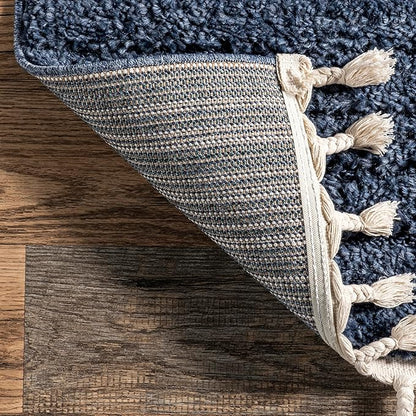 nuLOOM Risette Blue, 12' x 15', Geometric, Soft and Textured, High Traffic, Stain Resistant, Easy Clean, Durable Area Rug for Bedroom, Living Room, Dining Space, Den, Foyer, Entryway