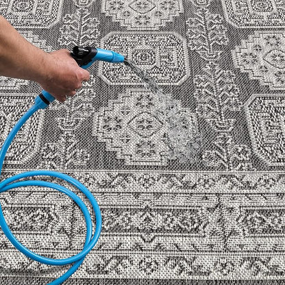 Keen Home Design Terrace Outdoor Throw Rug - 3x5 Washable Indoor/Outdoor Rug for Patio, Kitchen, Balcony, Beach, Garden, Deck and Porch, Size: 3'x5'