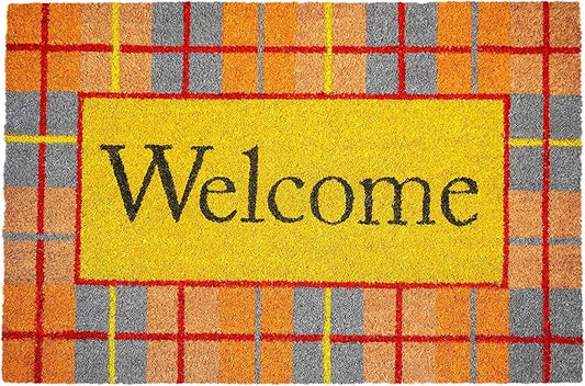 Calloway Mills Fall Plaid Doormat (Multi, 24" x 36" x 0.60")