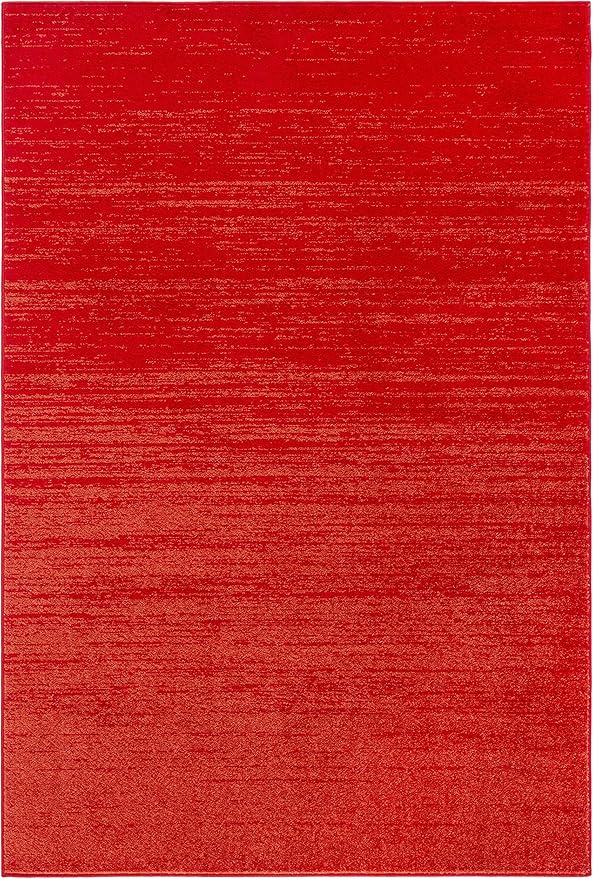 SAFAVIEH Adirondack Collection Accent Rug - 4'5" x 6'5", Red & Grey, Modern Ombre Design, Non Shedding & Easy to Clean, Ideal for Living Room, Bedroom, Office, Dining Space (ADR113Q)
