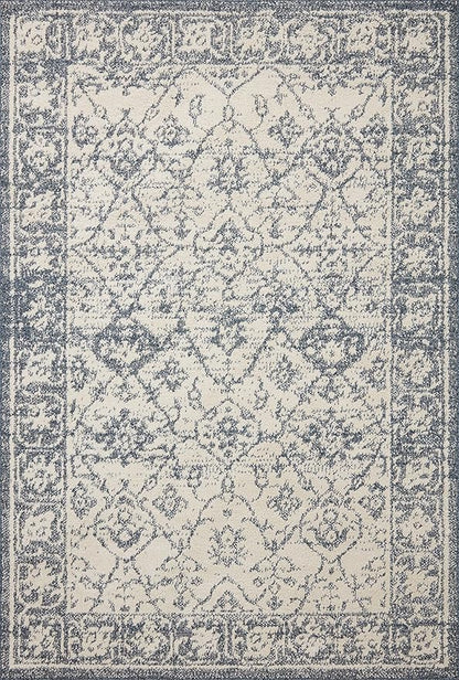 Loloi Magnolia Home by Joanna Gaines Gigi Collection GIG-02 Ivory/Blue 7'-10" x 10' Area Rug