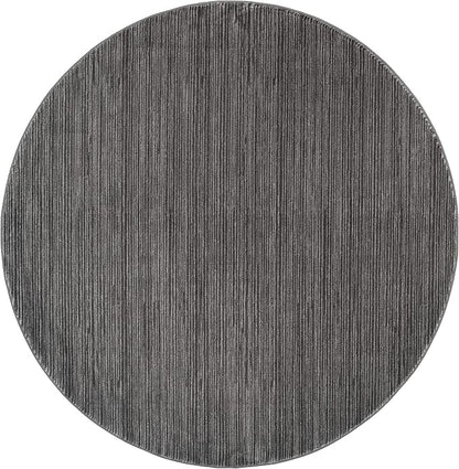 SAFAVIEH Vision Collection Area Rug - 10' Round, Grey, Modern Ombre Design, Non-Shedding & Easy to Clean, Ideal for Living Room, Bedroom, Dining Space (VSN606D)