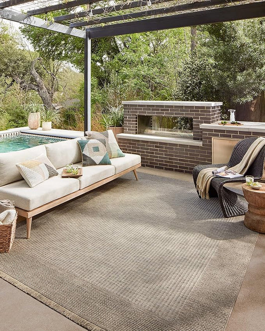 Loloi Dawn Collection Indoor/Outdoor DAW-06 Russet 5'-1" x 7'-7" Area Rug