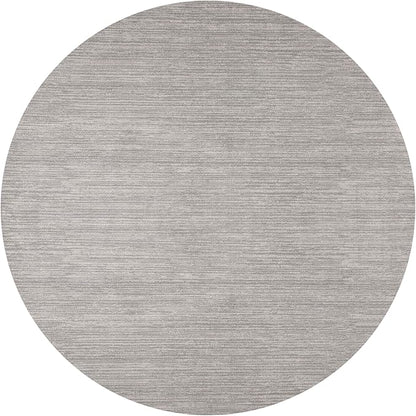SAFAVIEH Vision Collection Area Rug - 3' Round, Silver, Modern Ombre Design, Non-Shedding & Easy to Clean, Ideal for Foyer, Entryway, Bedroom, Accent Space (VSN606G)