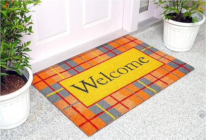 Calloway Mills Fall Plaid Doormat (Multi, 24" x 36" x 0.60")