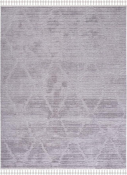 SAFAVIEH Marrakesh Collection Area Rug - 10' x 14', Grey, Bohemian Design, Ideal for High Traffic Areas in Living Room, Bedroom & Dining Room (MRK517F-10)