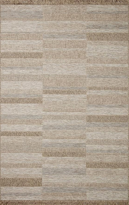 Loloi Dawn Collection Indoor/Outdoor DAW-03 Brown 8'-10" x 12'-2" Area Rug