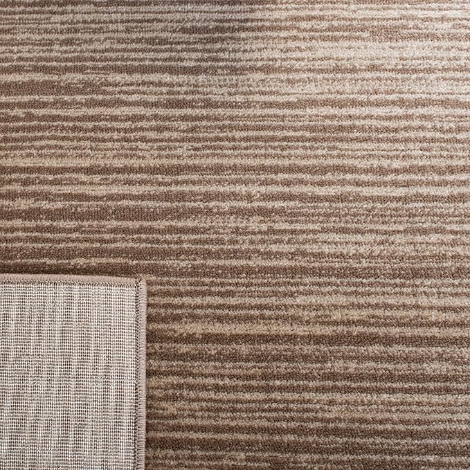 SAFAVIEH Vision Collection Runner Rug - 2'2" x 12', Light Brown, Modern Ombre Design, Non-Shedding & Easy to Clean, Ideal for Foyer, Hallway, Bedroom (VSN606C)