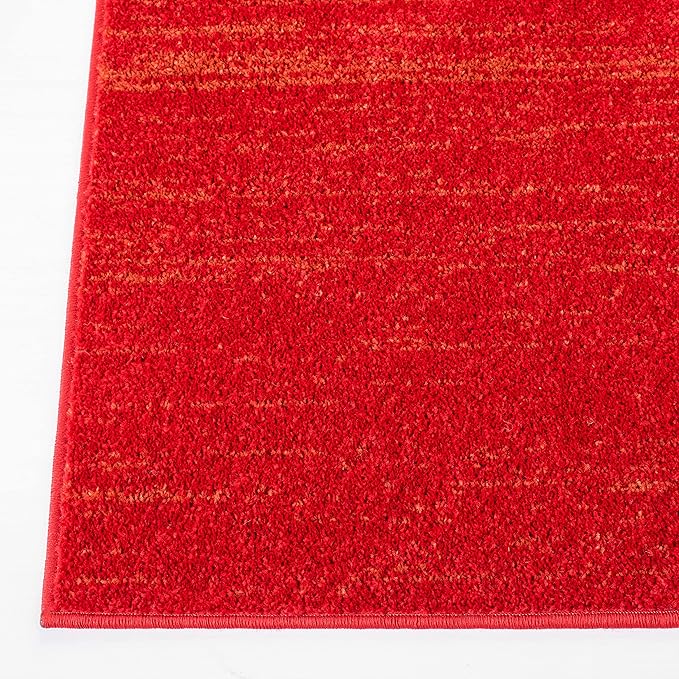 SAFAVIEH Adirondack Collection Area Rug - 5'5" x 7'7", Red & Grey, Modern Ombre Design, Non Shedding & Easy to Clean, Ideal for Living Room, Bedroom, Office, Dining Space (ADR113Q)