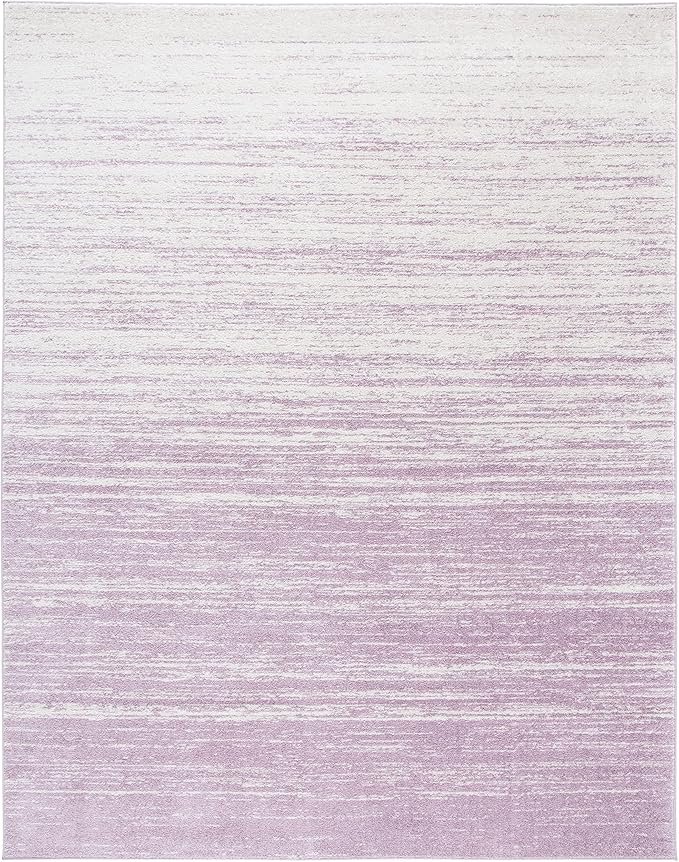 SAFAVIEH Area Rug 9x12 - Adirondack Collection - Large - Cream & Purple, Modern Ombre Design, Non Shedding & Easy to Clean, Ideal for Living Room, Bedroom, Office, Dining Space (ADR113L)