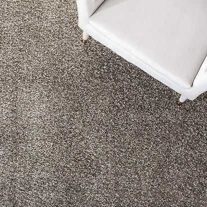 SAFAVIEH Milan Shag Collection 3' Square Grey SG180 Solid Non-Shedding Living Room Bedroom Dining Room Entryway Plush 2-inch Thick Area Rug