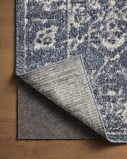 Loloi Magnolia Home by Joanna Gaines Gigi Collection GIG-02 Navy/Stone 9'-2" x 13' Area Rug