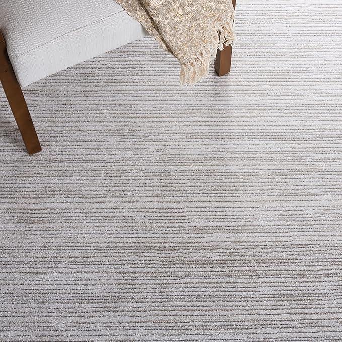 SAFAVIEH Vision Collection Runner Rug - 2'2" x 8', Ivory & Grey, Modern Ombre Design, Non-Shedding & Easy to Clean, Ideal for Entryway, Foyer, Bedroom, Hallway (VSN606K)