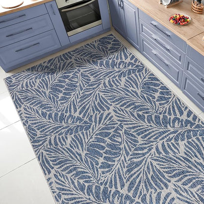 Keen Home Design Terrace Outdoor Throw Rug - 3x5 Washable Indoor/Outdoor Rug for Patio, Kitchen, Balcony, Beach, Garden, Deck and Porch, Size: 3'x5'