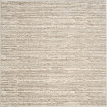SAFAVIEH Vision Collection Area Rug - 10' Square, Cream, Modern Ombre Design, Non-Shedding & Easy to Clean, Ideal for Living Room, Bedroom, Dining Space (VSN606F)