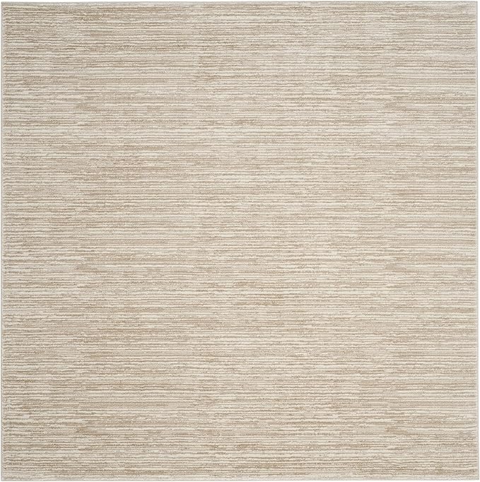SAFAVIEH Vision Collection Area Rug - 11' Square, Cream, Modern Ombre Design, Non-Shedding & Easy to Clean, Ideal for Living Room, Bedroom, Dining Space (VSN606F)