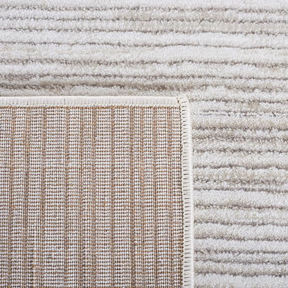 SAFAVIEH Area Rug 8x10 - Vision Collection - Large - Ivory & Grey, Modern Ombre Design, Non-Shedding & Easy to Clean, Ideal for Living Room, Bedroom, Dining Space (VSN606K)