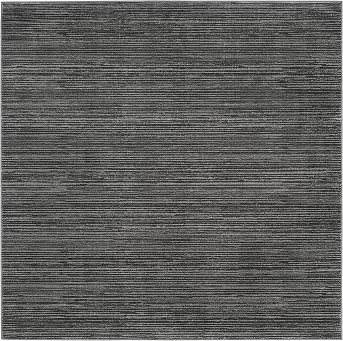 SAFAVIEH Vision Collection Area Rug - 10' Square, Grey, Modern Ombre Design, Non-Shedding & Easy to Clean, Ideal for Living Room, Bedroom, Dining Space (VSN606D)