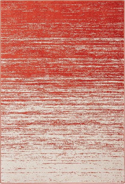 SAFAVIEH Area Rug 9x12 - Adirondack Collection - Large - Orange & Grey, Modern Ombre Design, Non Shedding & Easy to Clean, Ideal for Living Room, Bedroom, Office, Dining Space (ADR113P)