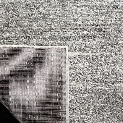 SAFAVIEH Adirondack Collection Runner Rug - 2'6" x 18', Ivory & Silver, Modern Ombre Design, Non Shedding & Easy to Clean, Ideal for Hallway, Foyer, Kitchen, Entryway, Bedroom (ADR113B)