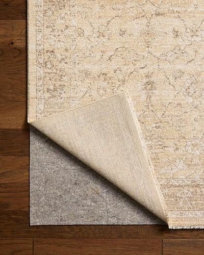 Loloi Chris Loves Julia Palma Collection PLM-10 Wheat/Bark 7'-10" x 10' Fringe Area Rug Vintage Style Boho Living Room Bedroom Carpet