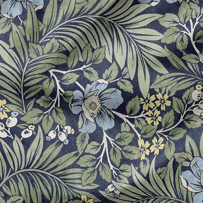 Arden Foam Outdoor Dining Chair Cushion, 20 x 20, Made with ProFoam, Rain-Proof, Fade Resistant, Sapphire Morrison Floral