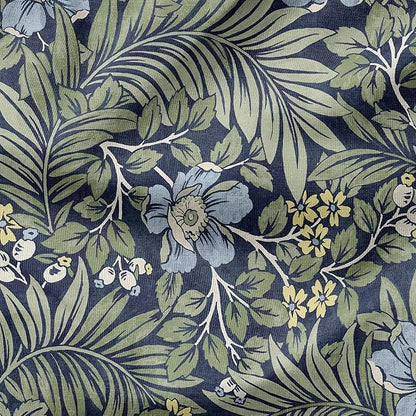 Arden Foam Outdoor Dining Chair Cushion, 20 x 20, Made with ProFoam, Rain-Proof, Fade Resistant, Sapphire Morrison Floral