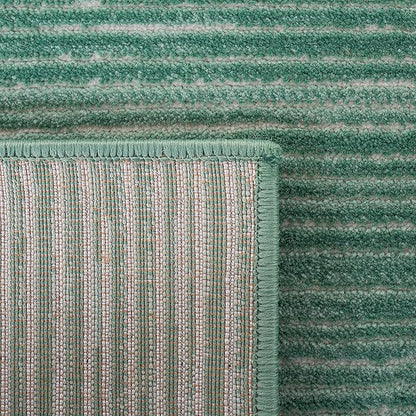 SAFAVIEH Vision Collection Area Rug - 6'7" Round, Light Green, Modern Ombre Design, Non-Shedding & Easy to Clean, Ideal for Living Room, Bedroom, Dining Space (VSN606X)