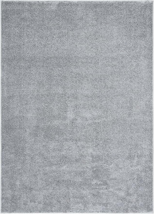 SAFAVIEH Plain and Solid Collection Accent Rug - 4'5" x 6'5", Grey, Non-Shedding & Easy Care, Ideal for High Traffic Areas in Entryway, Living Room, Bedroom (PNS320-4410)