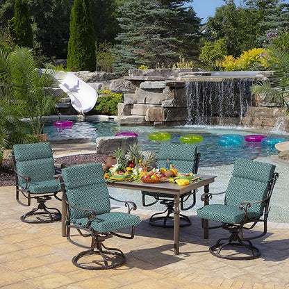 Arden Outdoor Chair Cushion, 21 x 20, Rain-Proof, Fade Resistant 21 x 20, Alana Tile