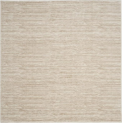 SAFAVIEH Vision Collection Area Rug - 9' Square, Cream, Modern Ombre Design, Non-Shedding & Easy to Clean, Ideal for Living Room, Bedroom, Dining Space (VSN606F)