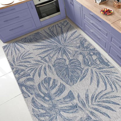Keen Home Design Terrace Outdoor Throw Rug - 3x5 Washable Indoor/Outdoor Rug for Patio, Kitchen, Balcony, Beach, Garden, Deck and Porch, Size: 3'x5'