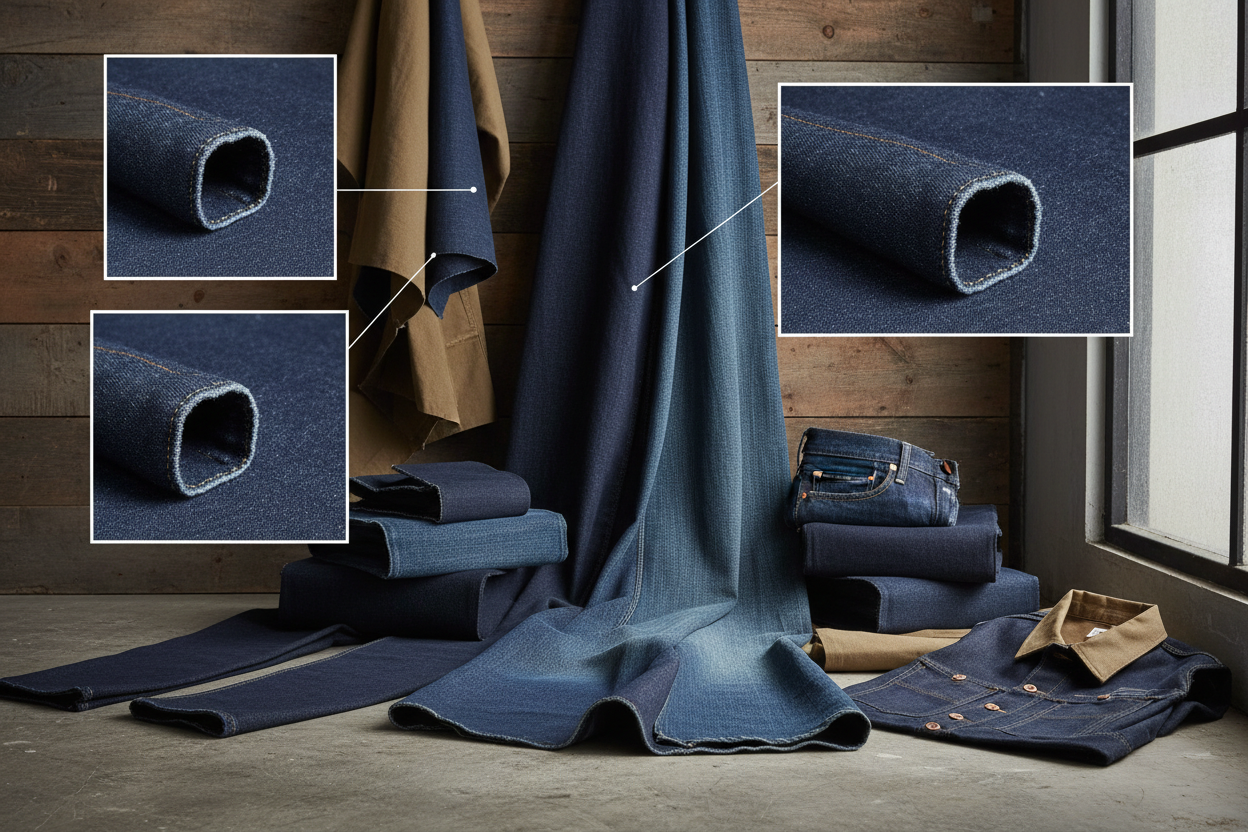 Denim & Workwear Fabrics

Golden Loom’s denim and workwear fabrics are designed for strength, durability, and long-term performance.

Features:

High tensile strength

Fade-resistant colors

Tear and abrasion resistant

Comfortable stretch options

Best For: Jeans, jackets, uniforms, industrial clothing, and casual wear. (make it real photo)